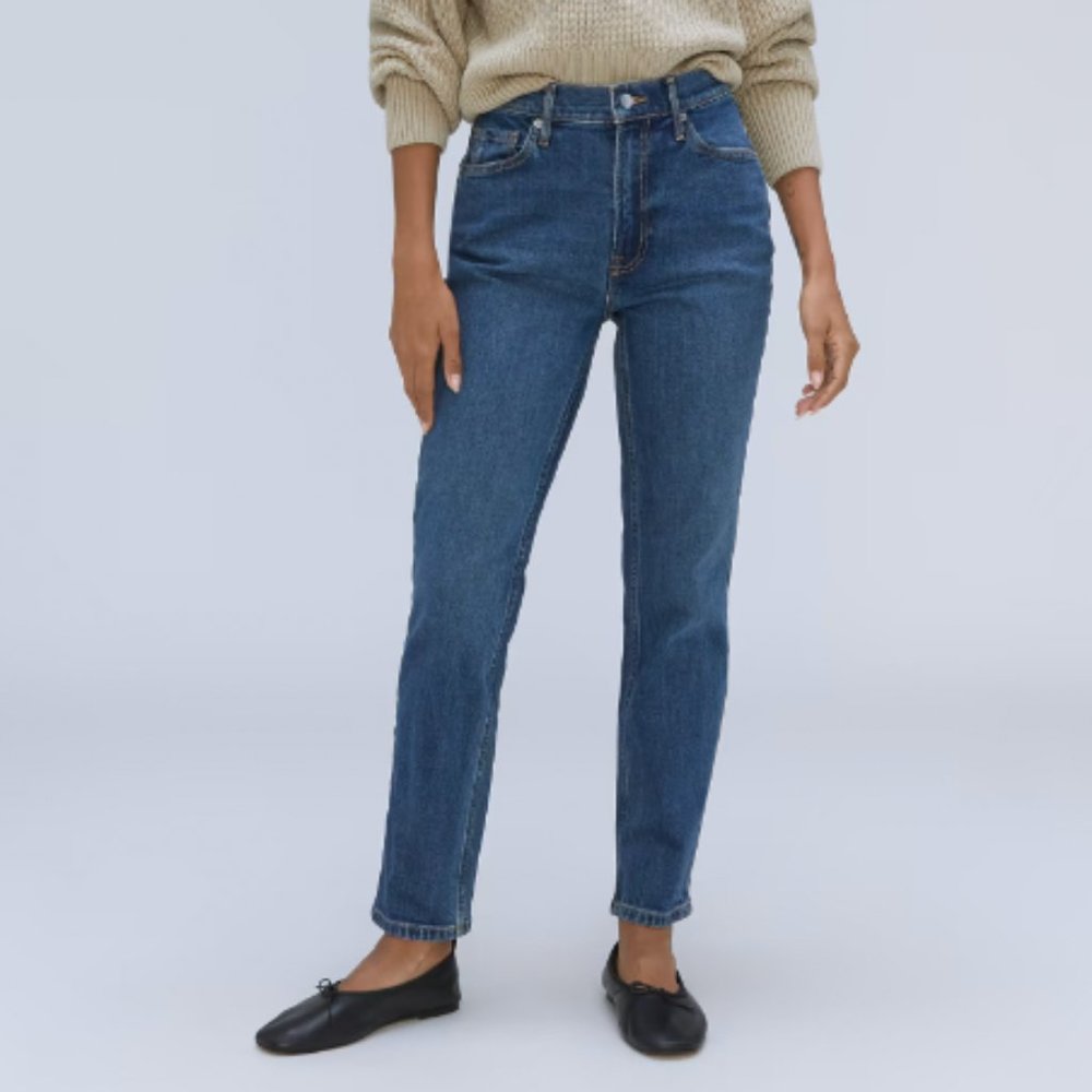 Everlane the Cheeky Jean in Midnight Blue Size 33